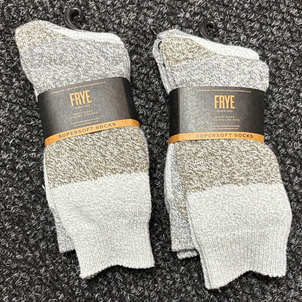 NEW Frye SuperSoft Boot Socks Cream